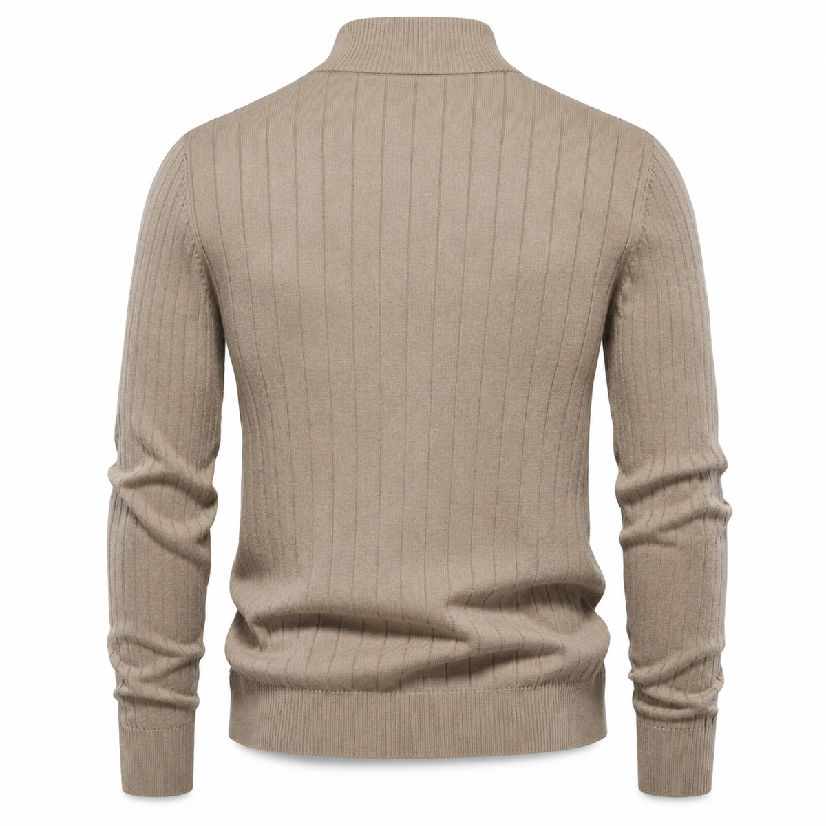 Beige, back view