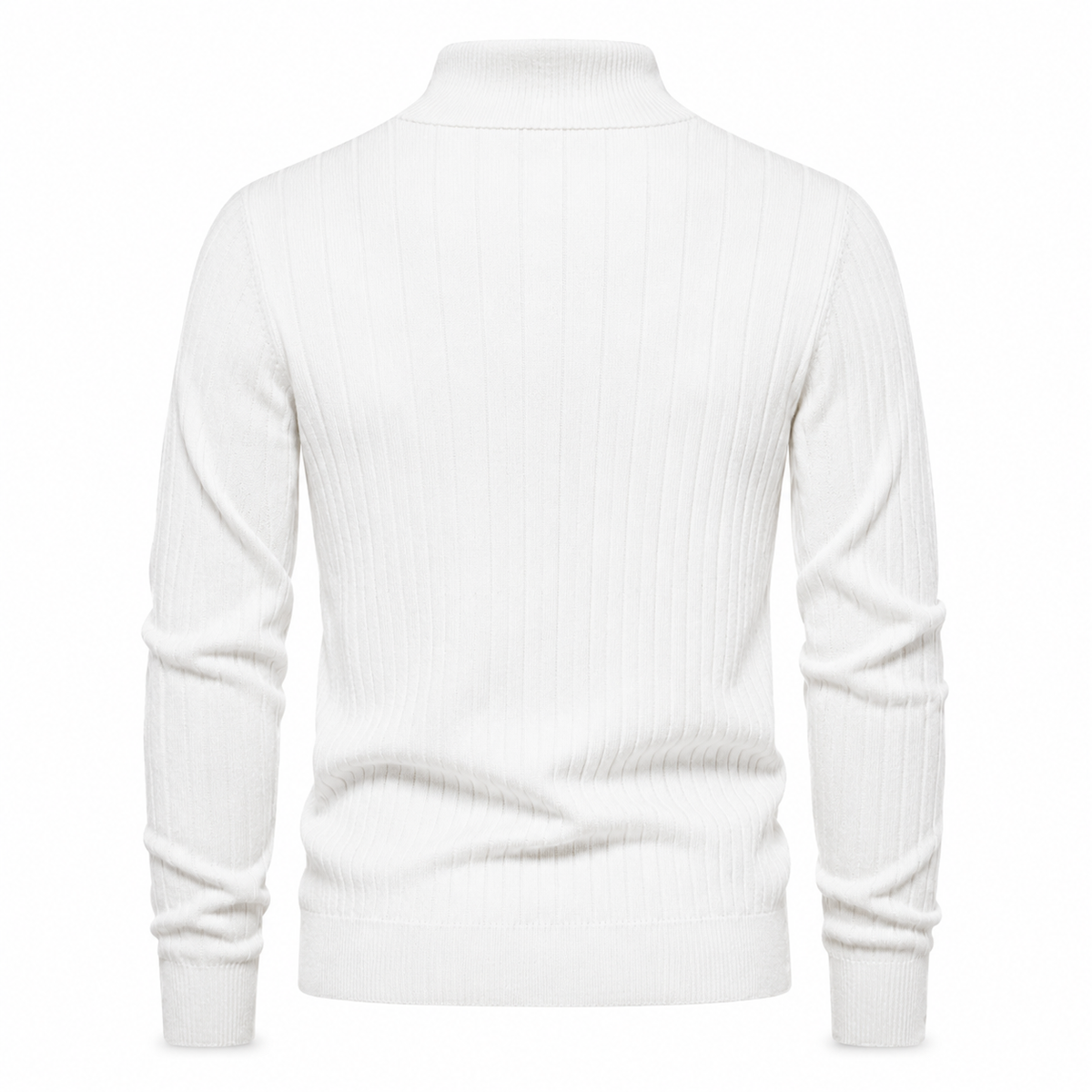 White, back view